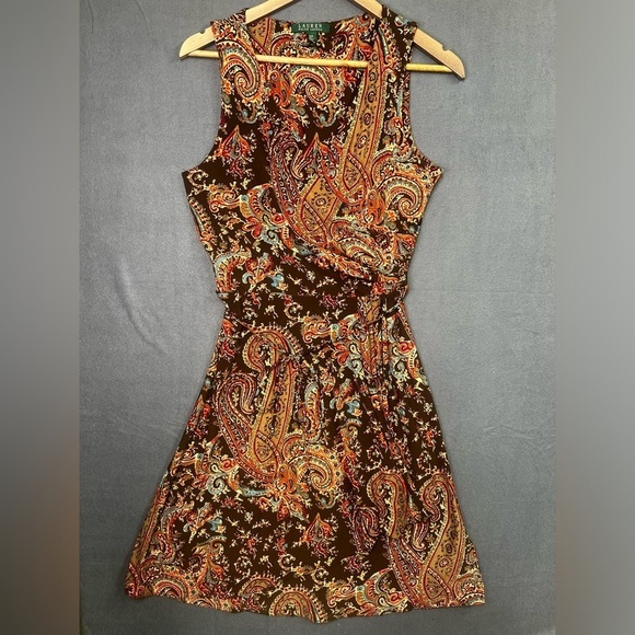 Lauren Ralph Lauren Dresses & Skirts - Lauren Ralph Lauren Paisley Dress Women’s S/P petite Cute flowy lightweight 0518